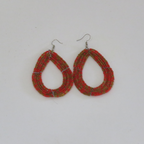 Amber & Vermillion Glow Teardrops