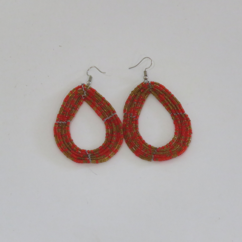 Amber & Vermillion Glow Teardrops