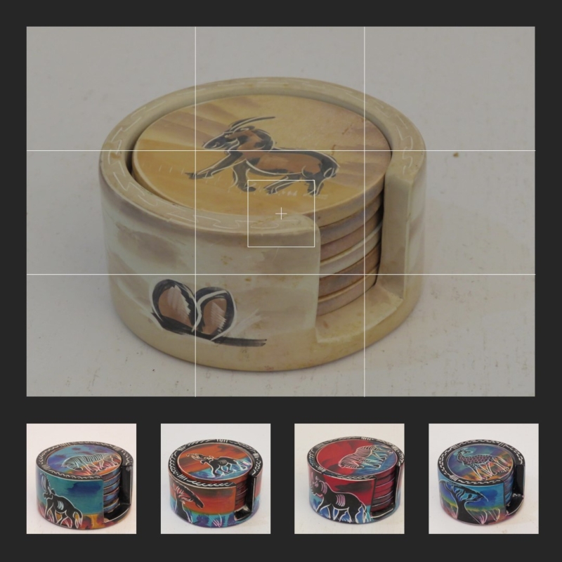 Soapstone Table Coasters